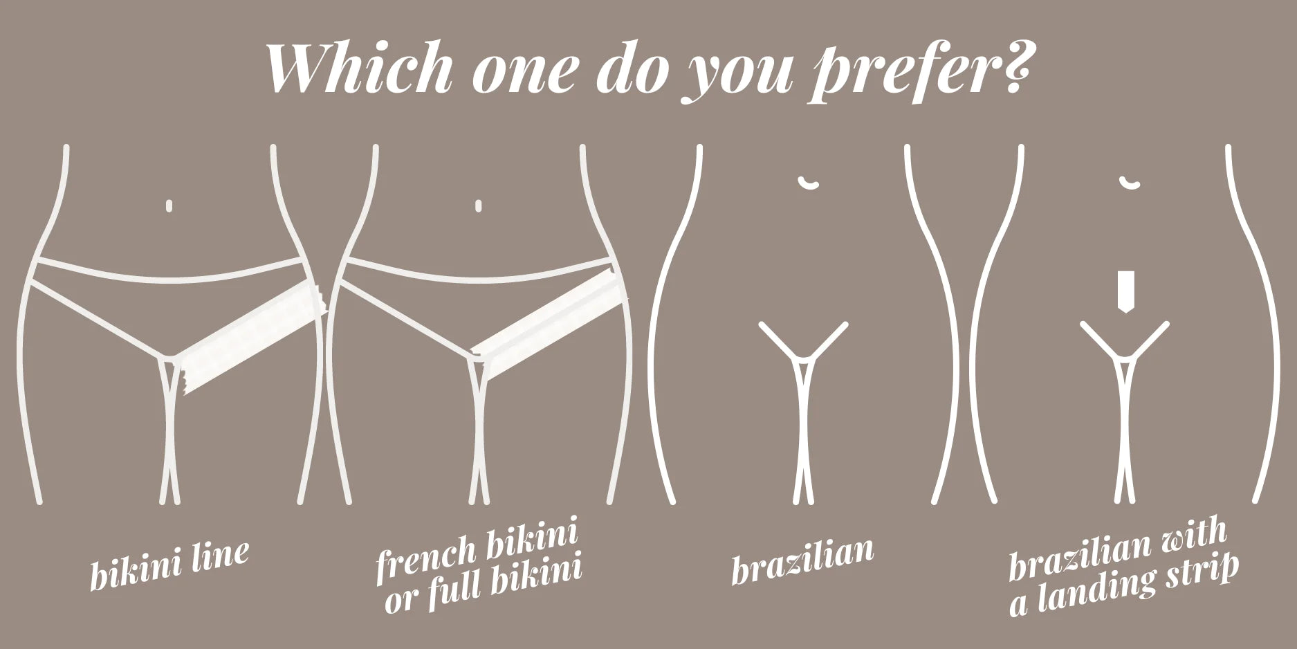 Which do you prefer? - Brazilian waxing guide – Wax Factor
