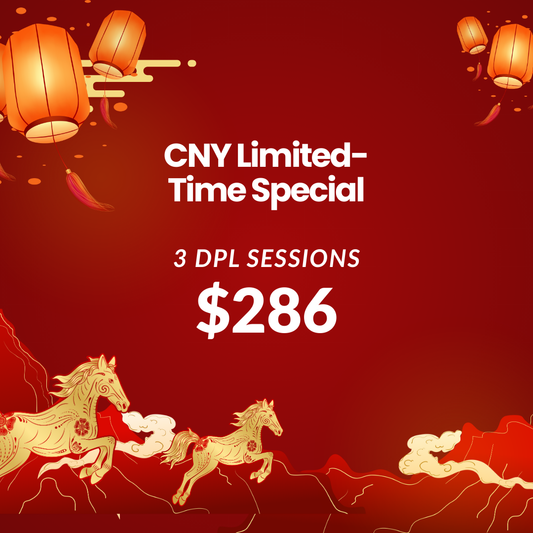 CNY PROMO - DPL Hair removal 3 sessions for only $286